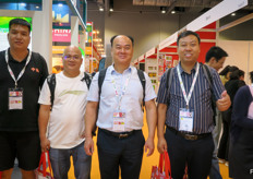 Yuncheng Yanhu District Yurun Agricultural Development Co., Ltd. with General Manager Fan Zhiqiang (to the right) and Sales Director Zhang Dong (to the left). The company grows melons.